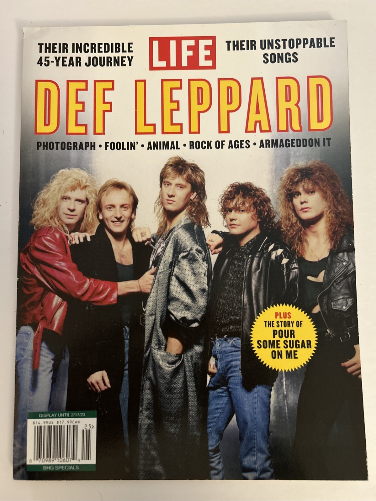 DEF LEPPARD 45 YEARS Their Songs, Story & Photographs in Life Magazine