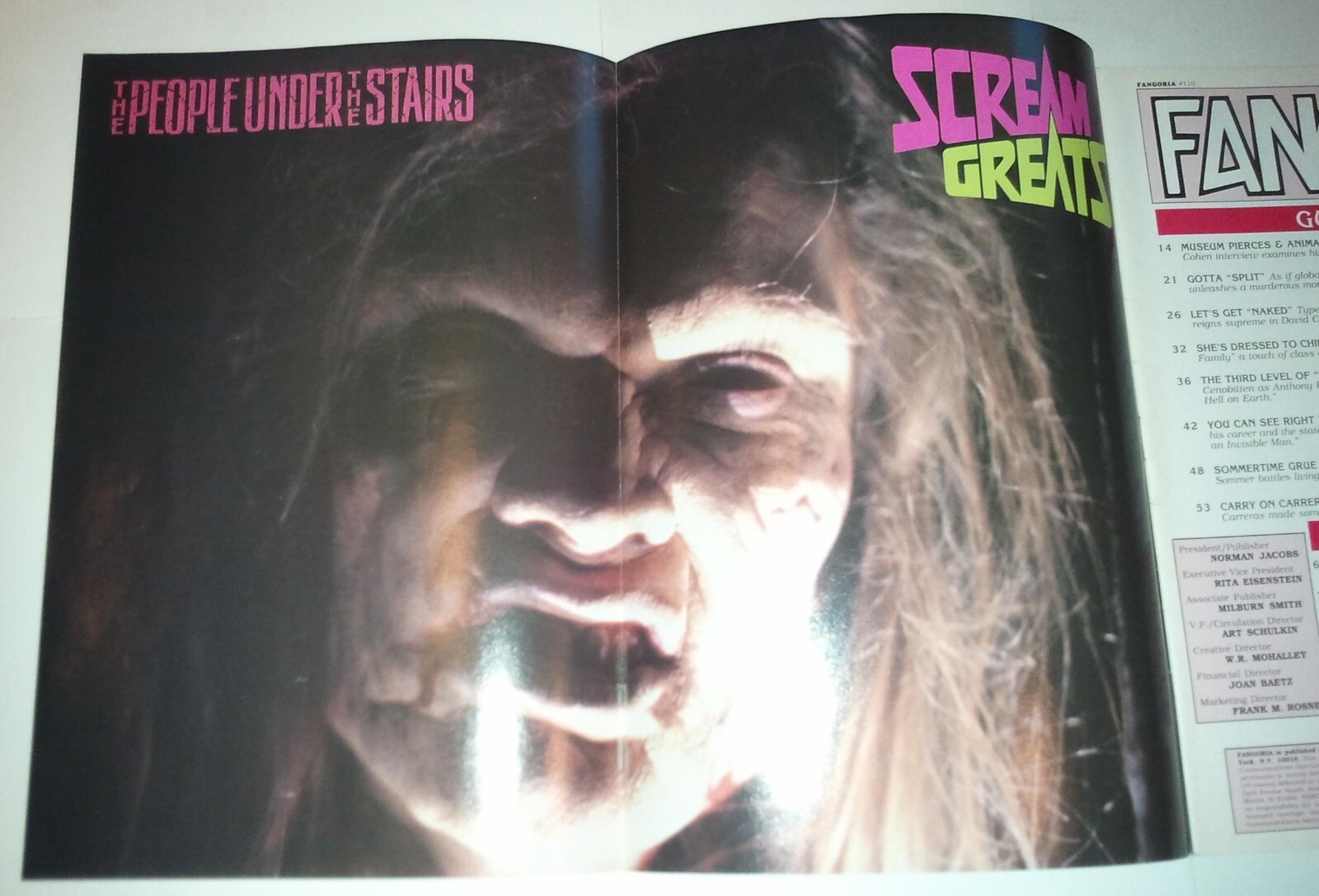 Fangoria #110 March 1992 Hellraiser Cvr Split Second Addams Family Naked Lunch