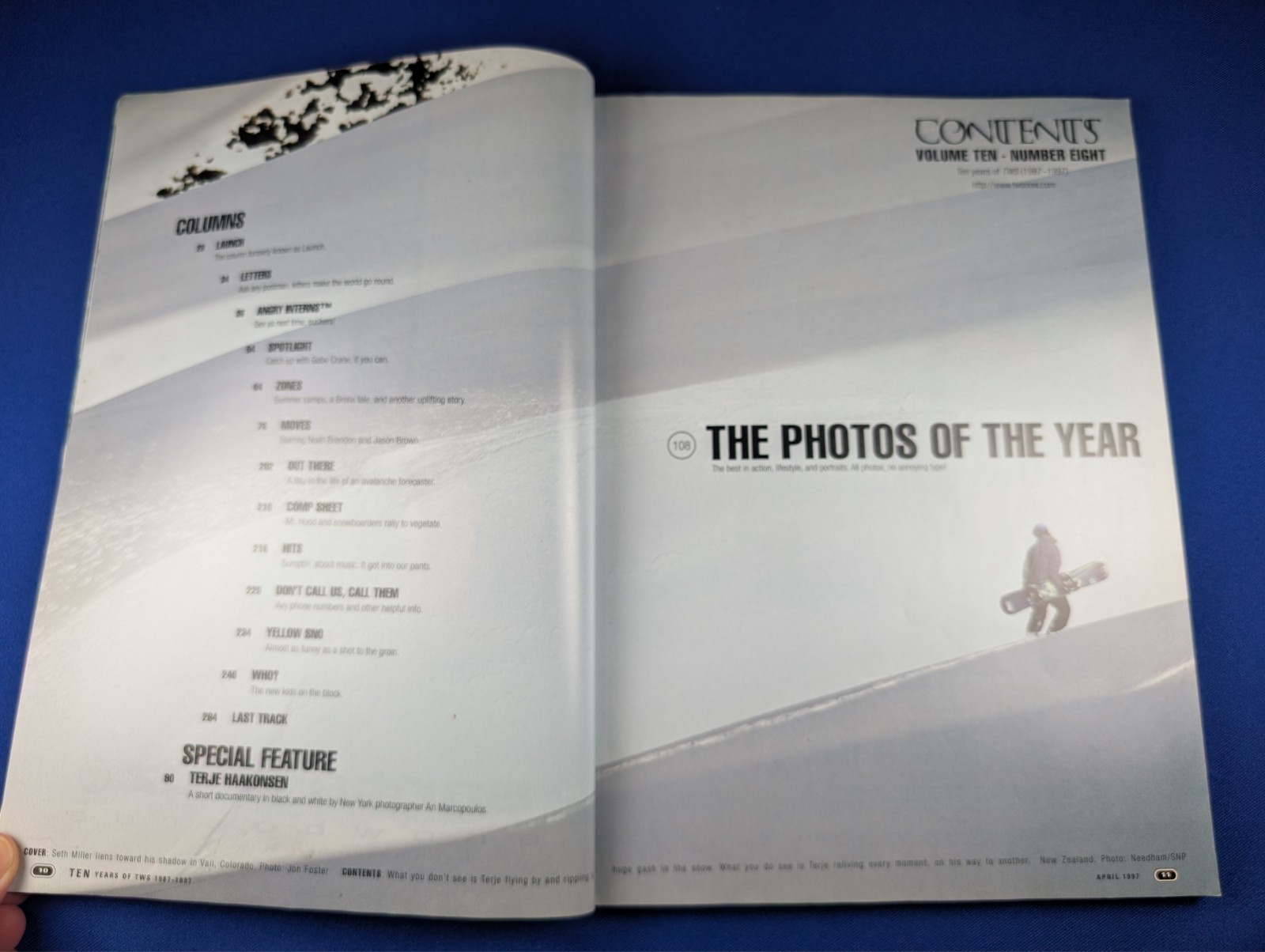 Transworld Snowboarding Magazine 1997 Photo Issue, Good condition, 264 pages!