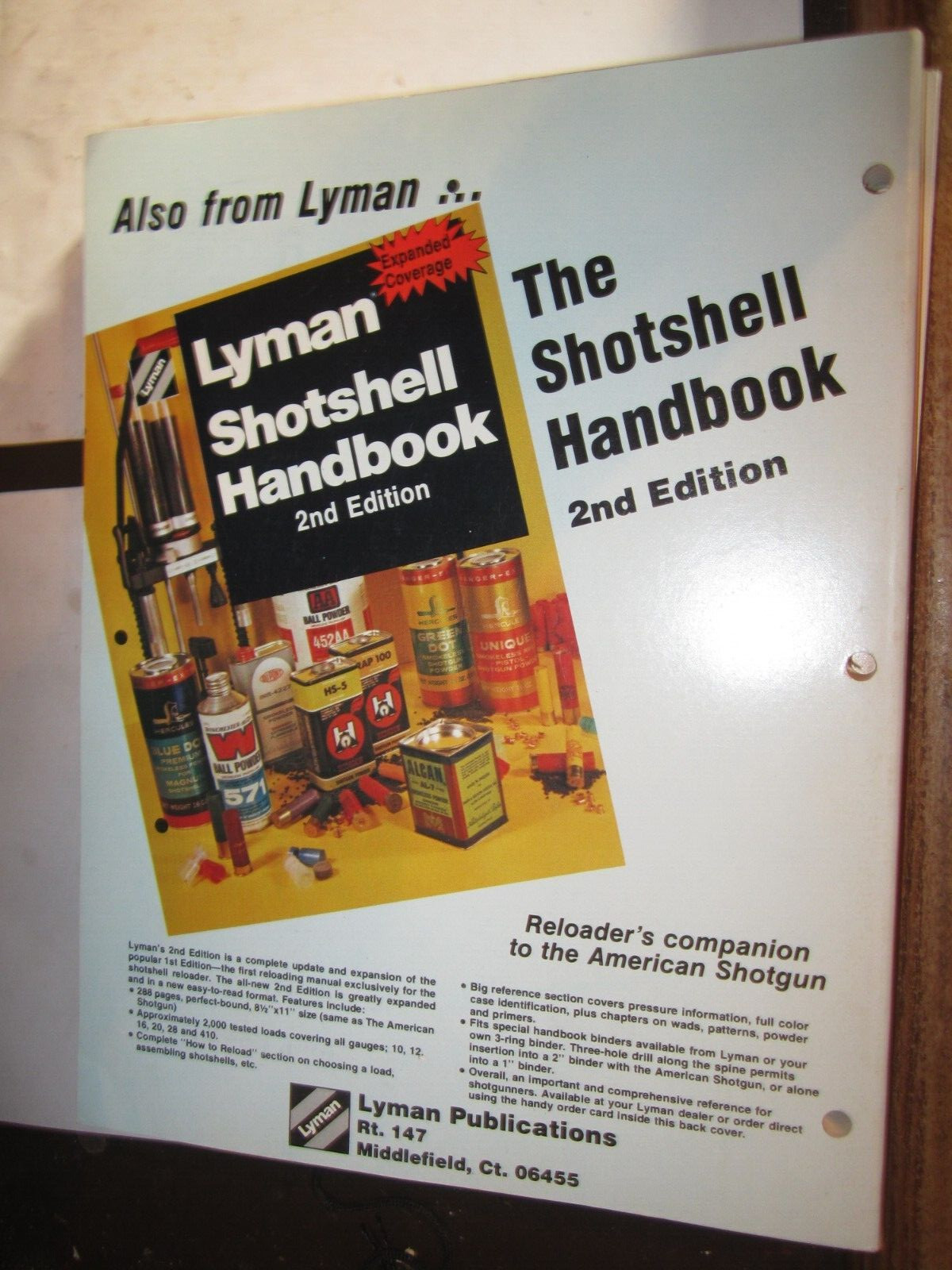 LYMAN The American Shotgun – Comprehensive History (PB, 1973) 243 PAGES VG