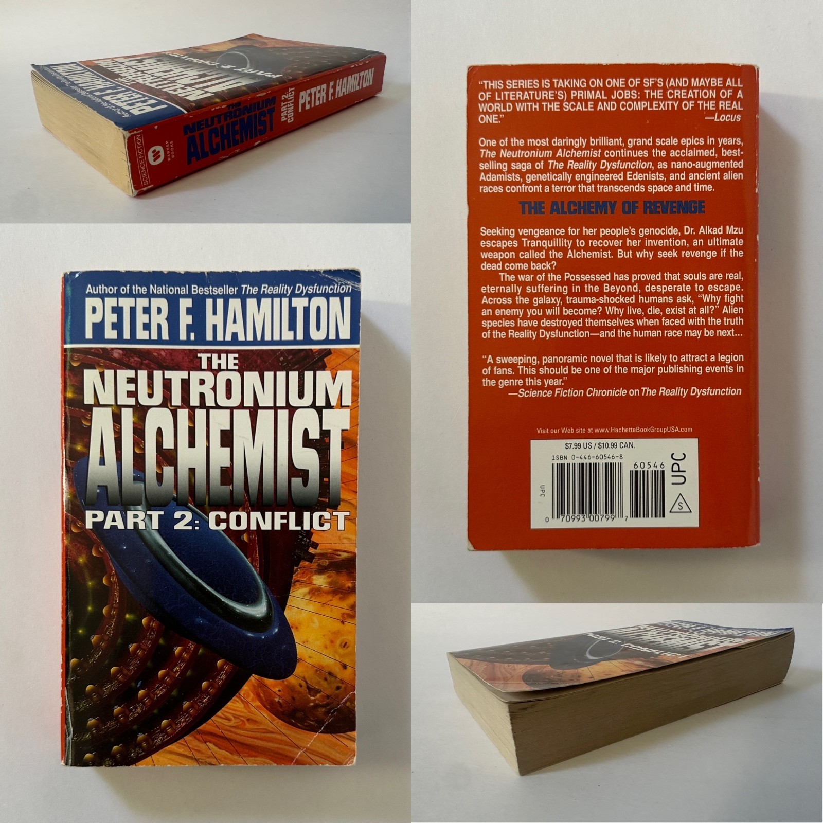 PETER F. HAMILTON Judas/Pandora/Mindstar/Alchemist/Naked God 8 MM Paperback LOT