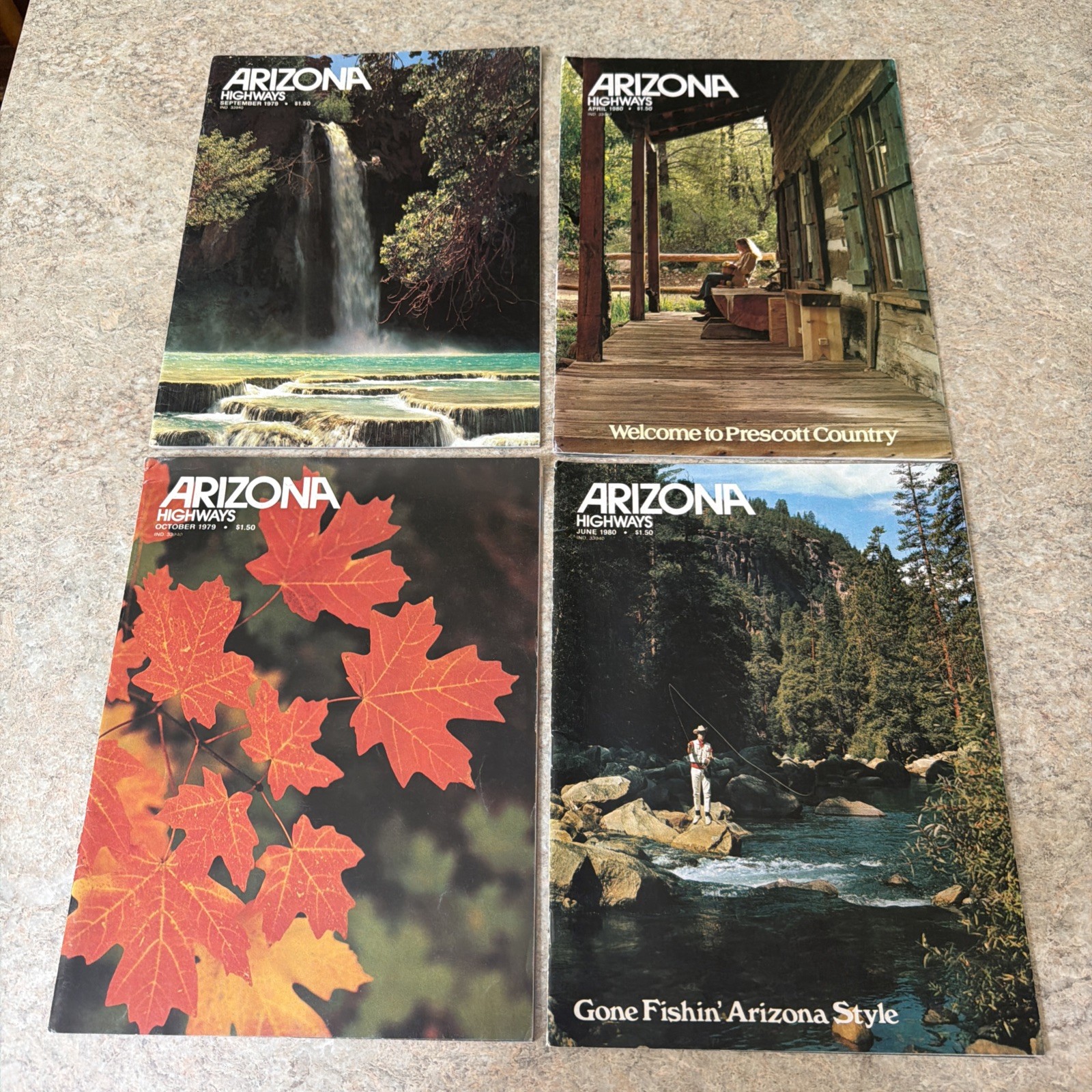 Vintage Arizona Highways Magazines – Lot of 45 – Assorted Issues from 1964-1980
