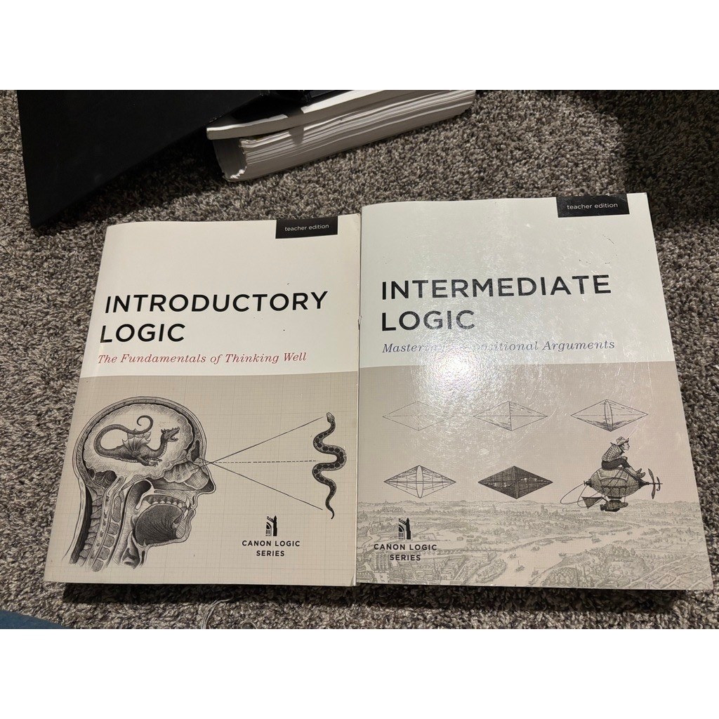 Canon Press Introductory & Intermediate Logic Bundle Books DVDs Teacher Student