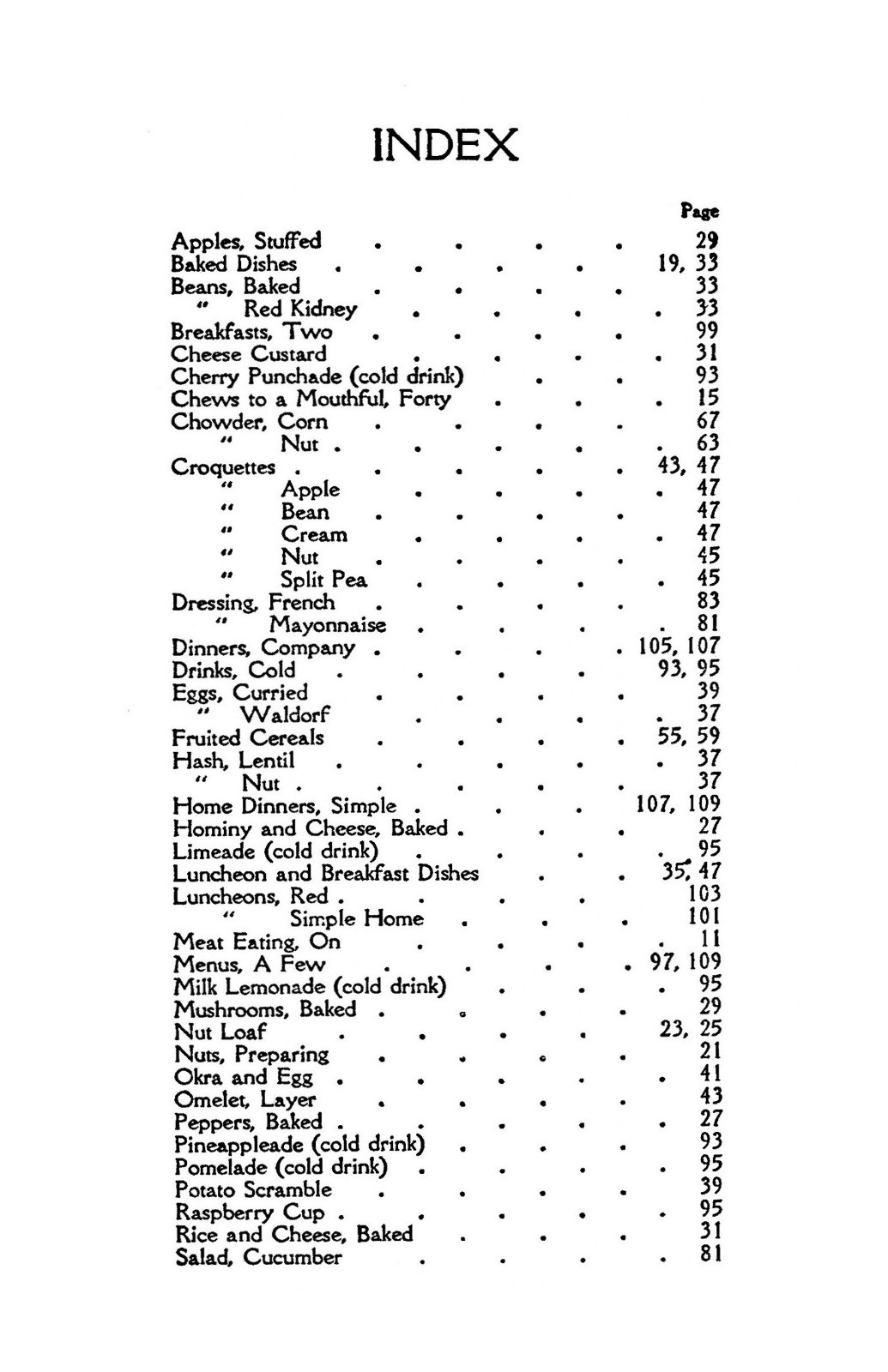 1907 Meat Substitutes Vintage Cook Book 111 Pages