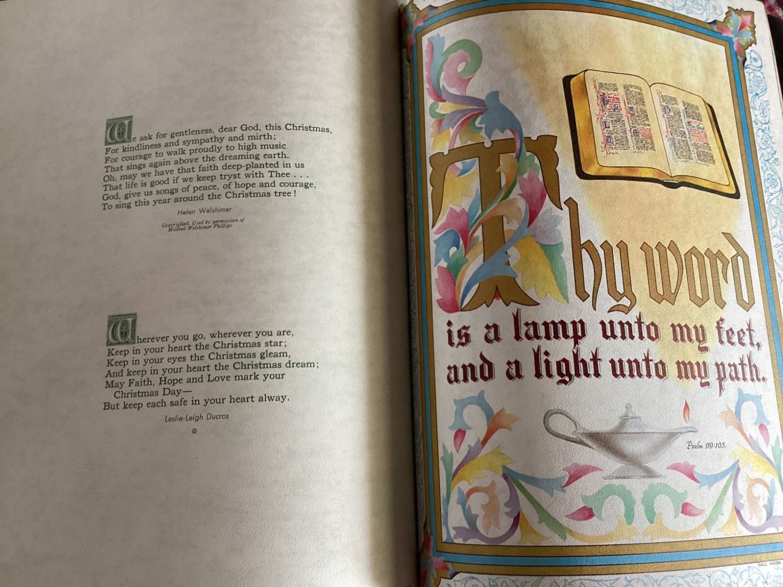 7 Ideals Christmas Magazines – 1955 – 1976 / Illustrations/ Poetry/ Vtg. Decor