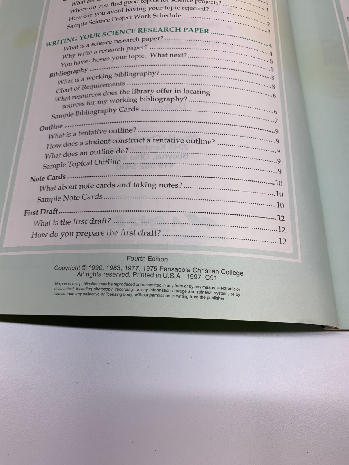 A Beka Book A Science Project 4th Edition Homeschool
