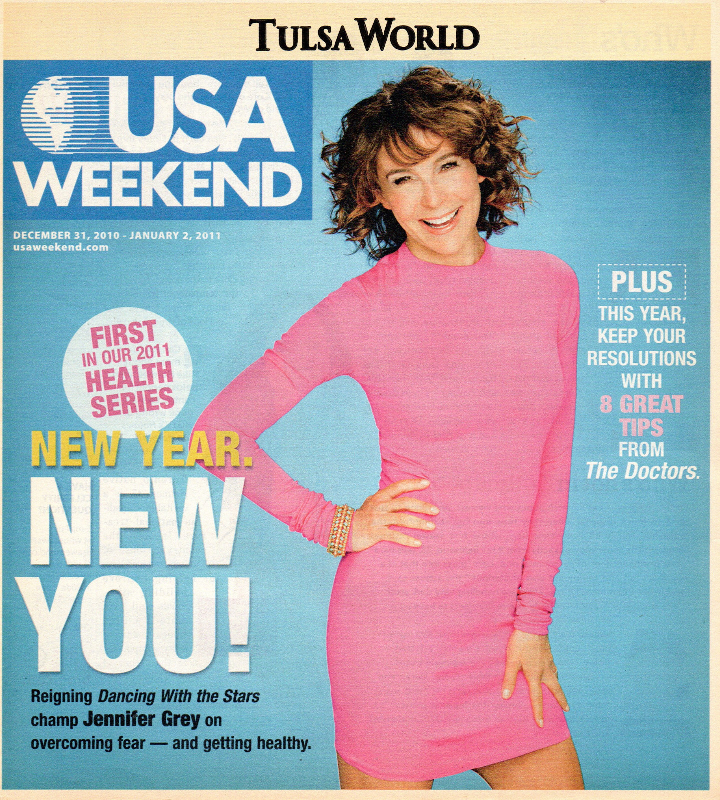 USA WEEKEND Magazine December 31 2010-January 2 2011 Jennifer Grey