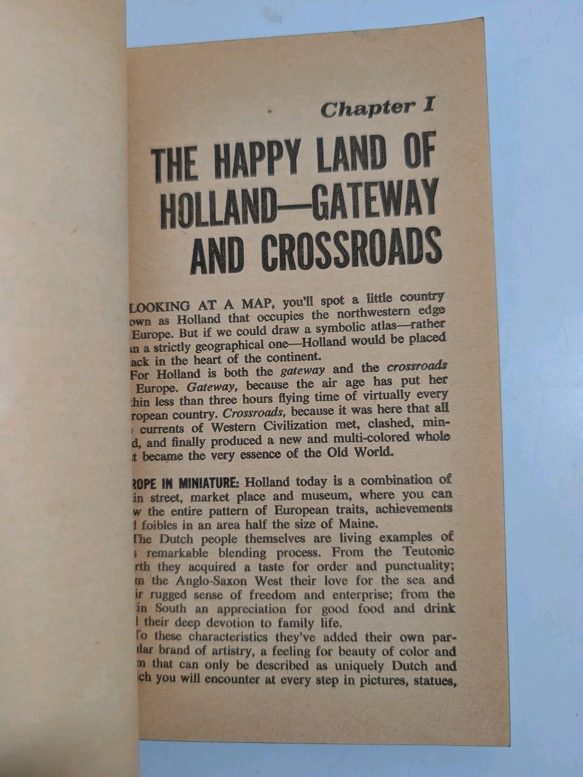 Vintage 1967 KLM Airlines Happy Holland Guide To Europes Gateway Nation Book
