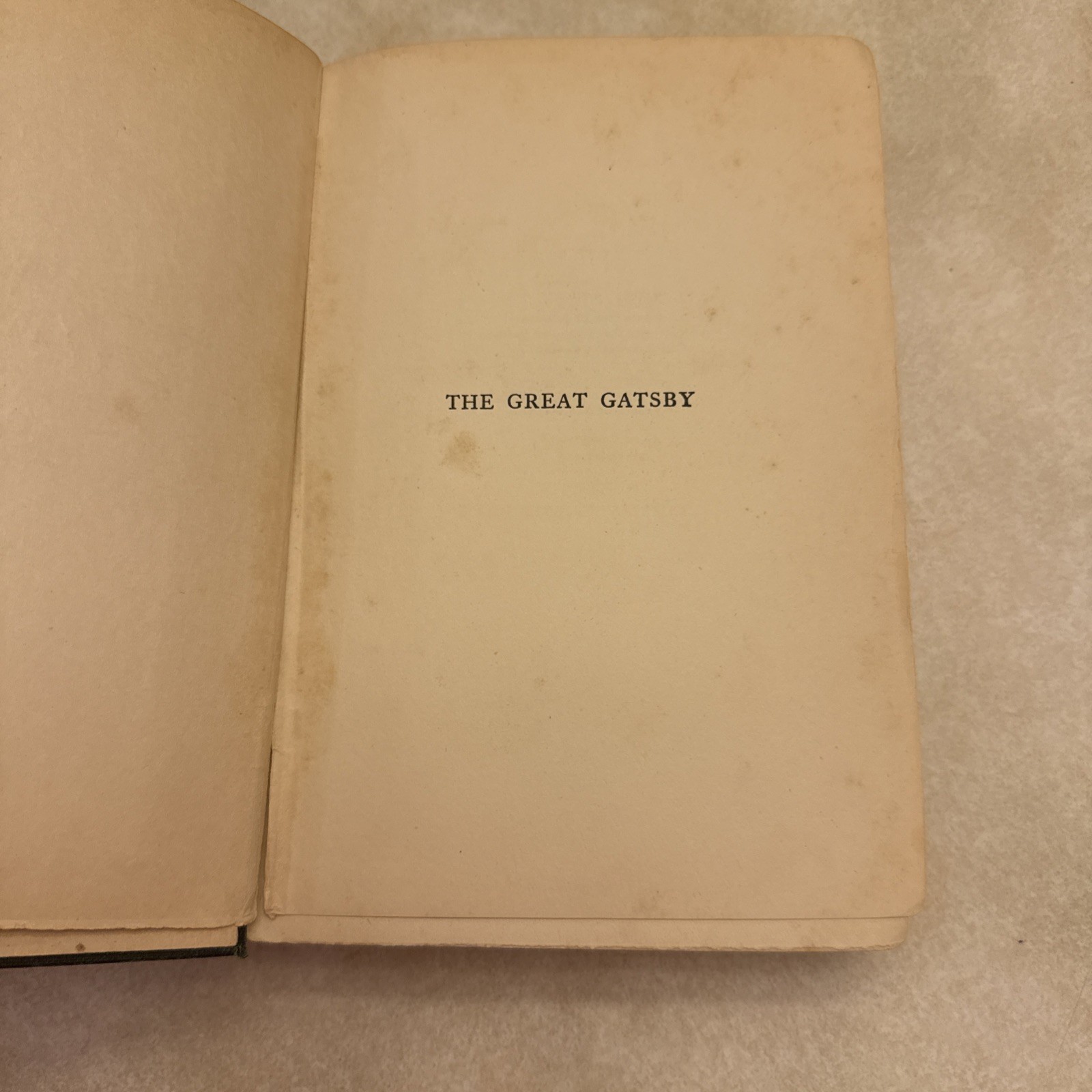THE GREAT GATSBY by F. SCOTT FITZGERALD 1st EDITION, 1st PRINTING 1925