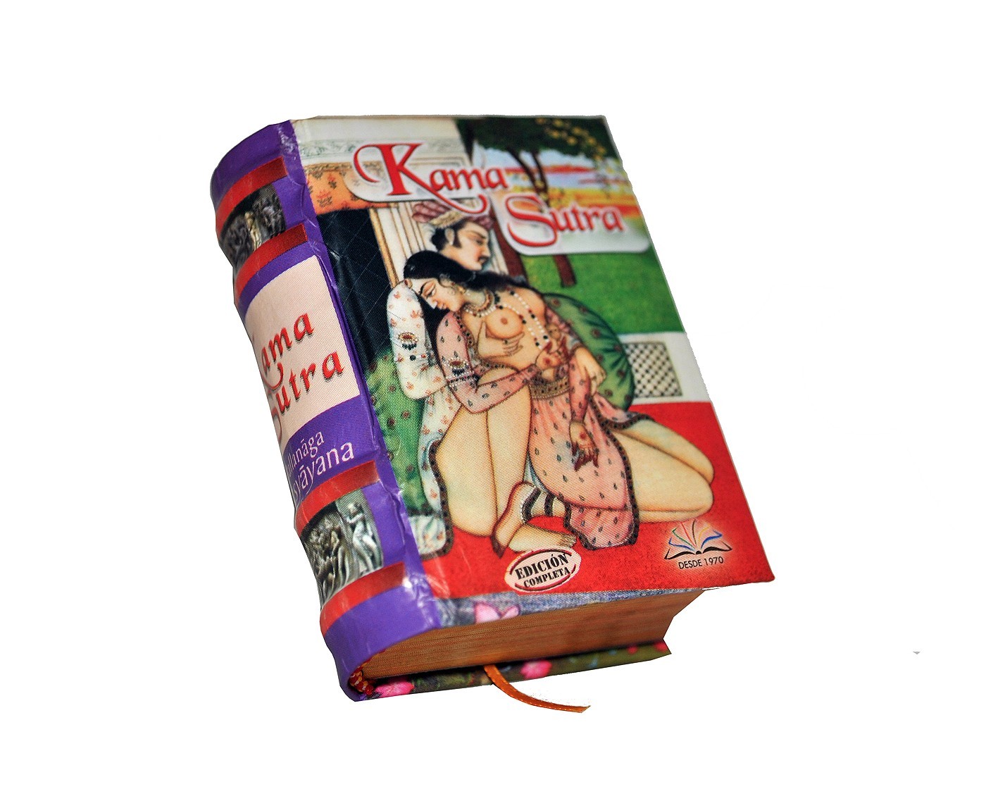 New Miniature Book Spanish Kama Sutra color Illustrated 470 pages easy to read