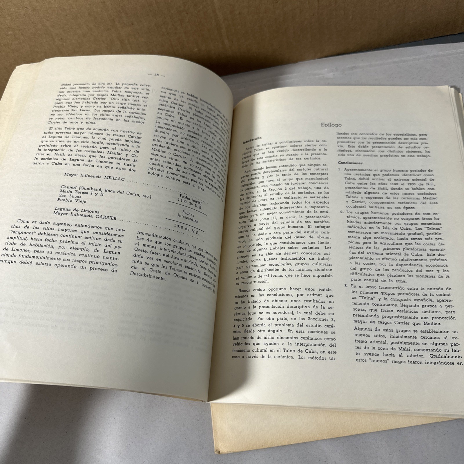 Serie Arqueologica Cuba Archaeology Rare Journal 1972 Photos Maps Volume 1 & 2