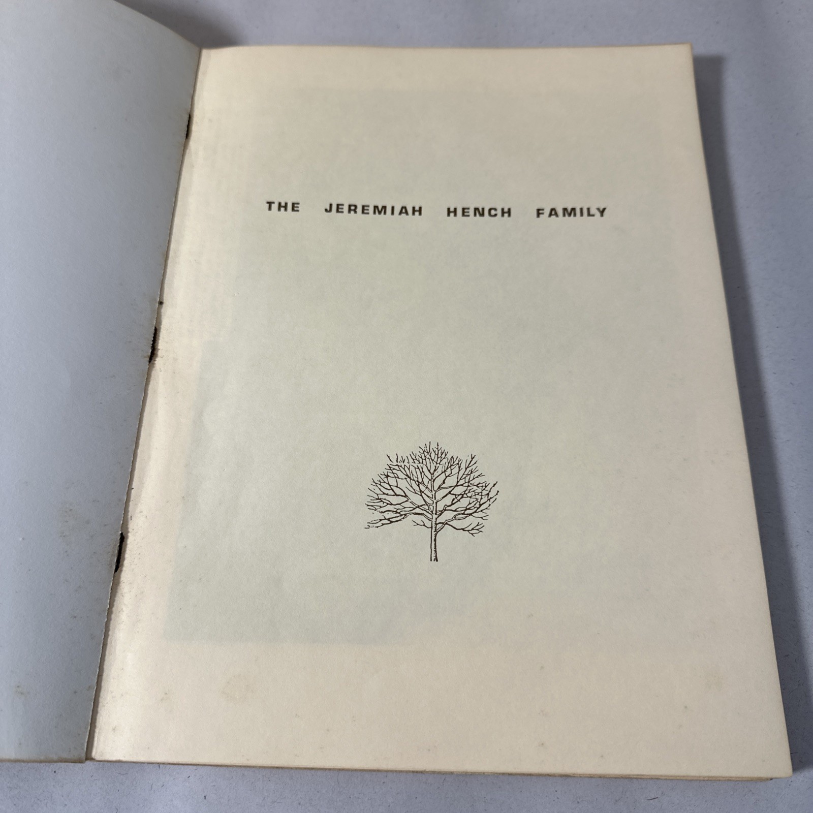 The Jeremiah Hench Family 1972 First Edition Genealogy Book Johannes Fench Rare