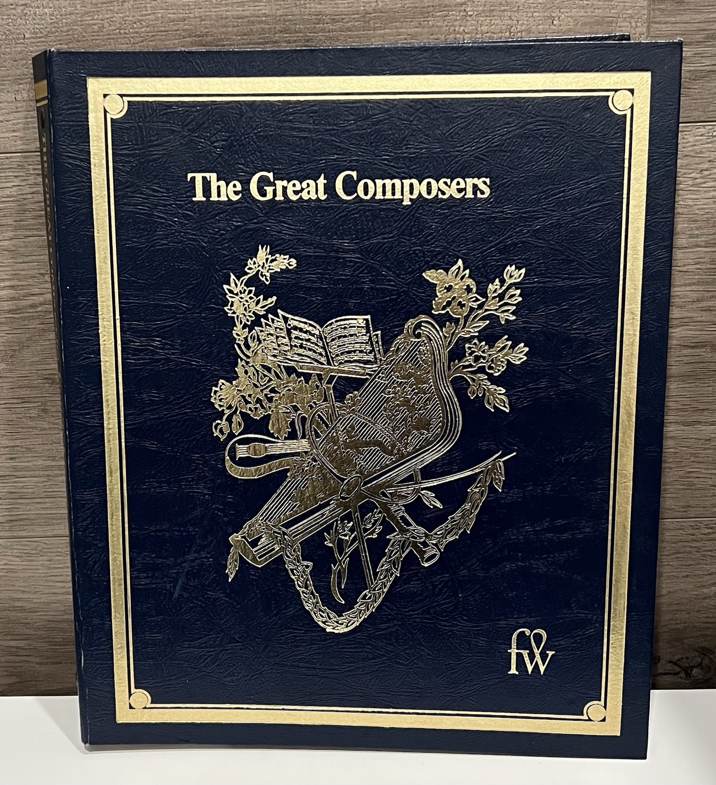 The Great Composers Funk and Wagnalls, INC w/Old World Photos Hardcover 12.25”