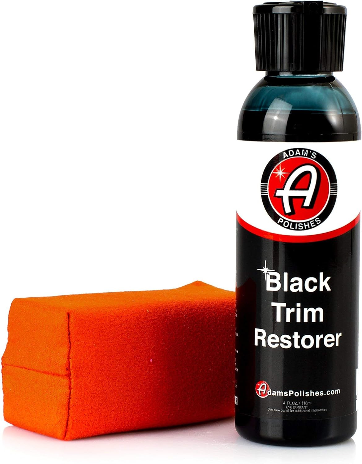 Black Trim Restorer (4 Oz with Applicator) – Restores Plastic Trim to a Rich, Bl