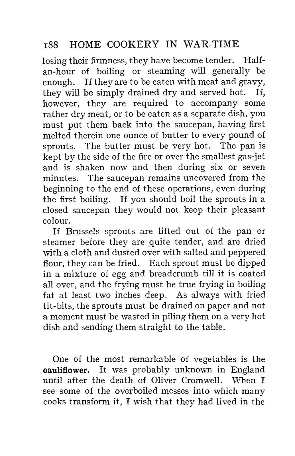 1915 Home Cookery In War-Time Vintage Cookbook 266 Pages