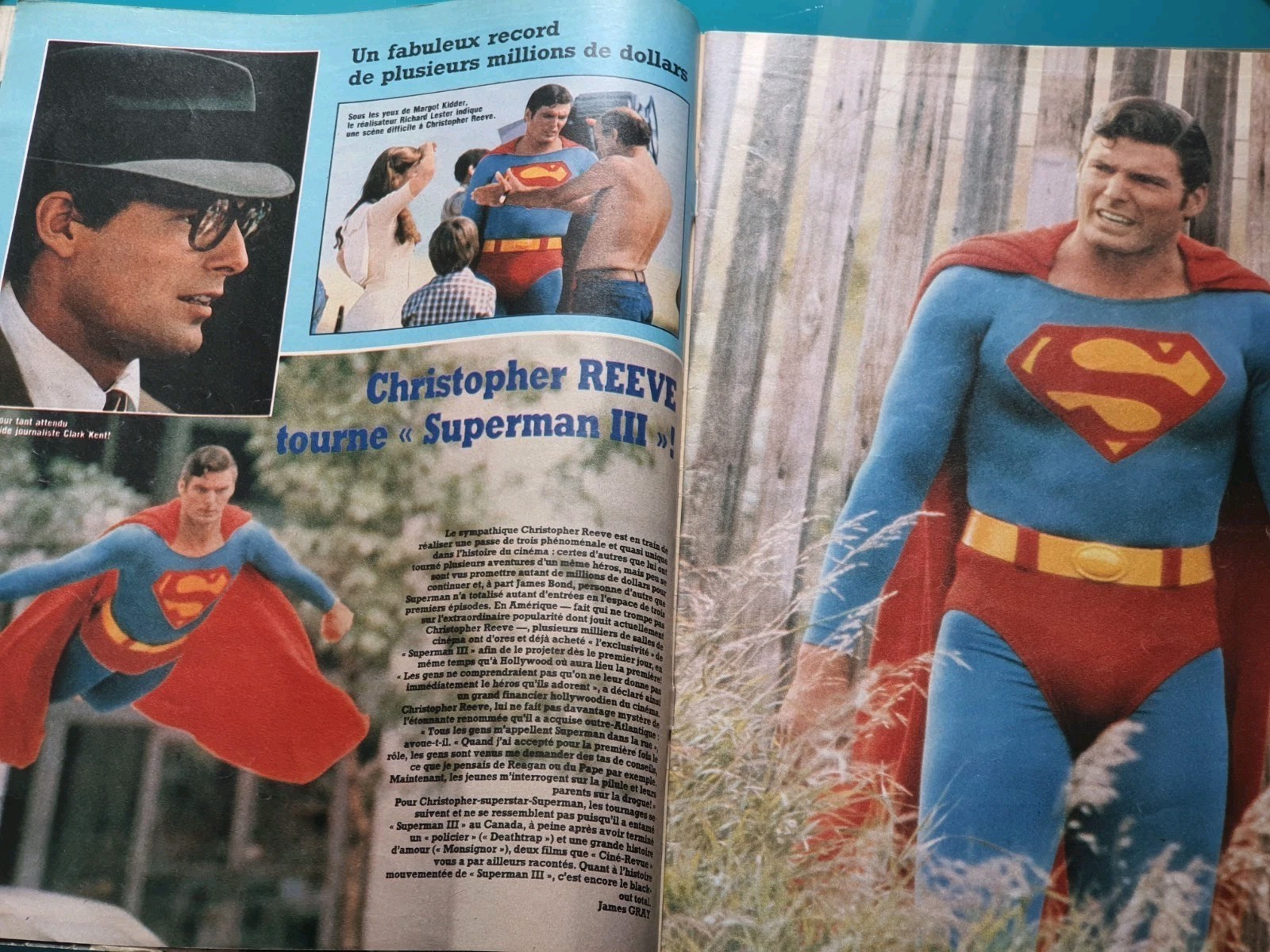CINE REVUE 1983 SUPERMAN CHRISTOPHER REEVE TANYA ROBERTS BALSAM STALLONE GERE