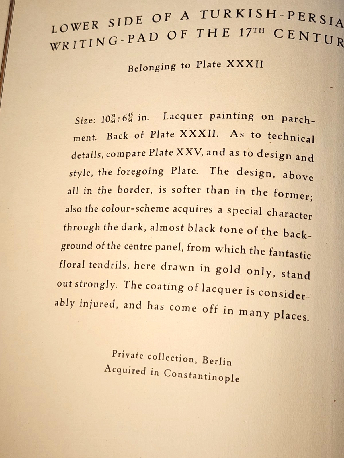 1923 ISLAMIC BOOKBINDINGS F. SARRE LIMITED EDITION 550 COPIES
