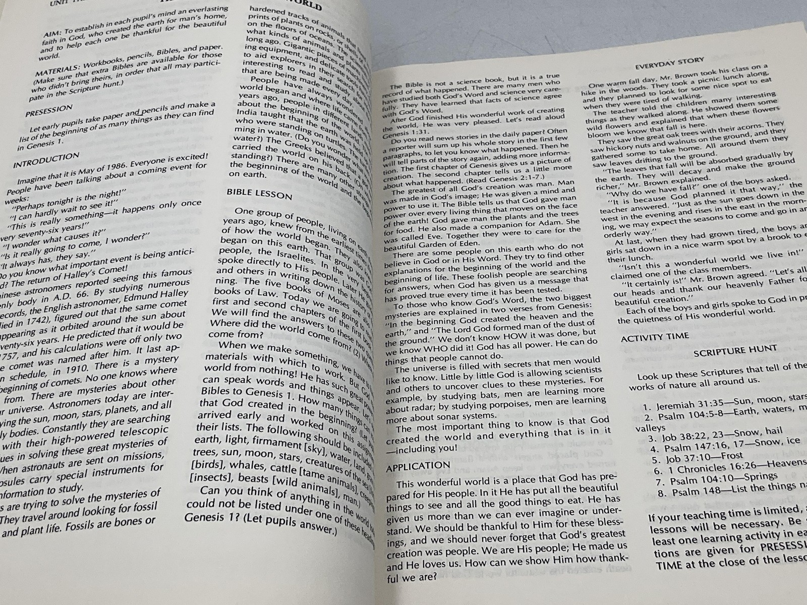 THROUGH THE BIBLE IN A YEAR Standard Publishing Paperback Illustrated (set of 2)