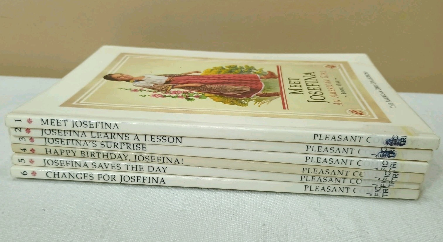American Girl Josefina Set of 6 Books 1-6 VTG 1997-98 Pleasant 1st Ed Ex-Library