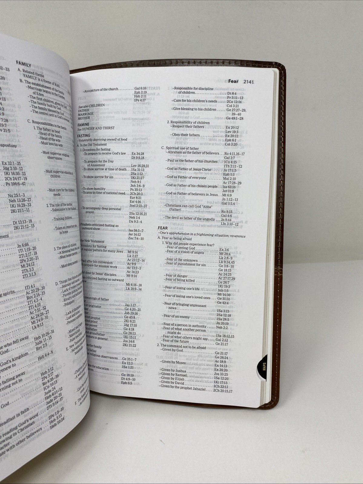 Amplified Study Bible Leathersoft Brown Thumb Indexed 2017 Zondervan