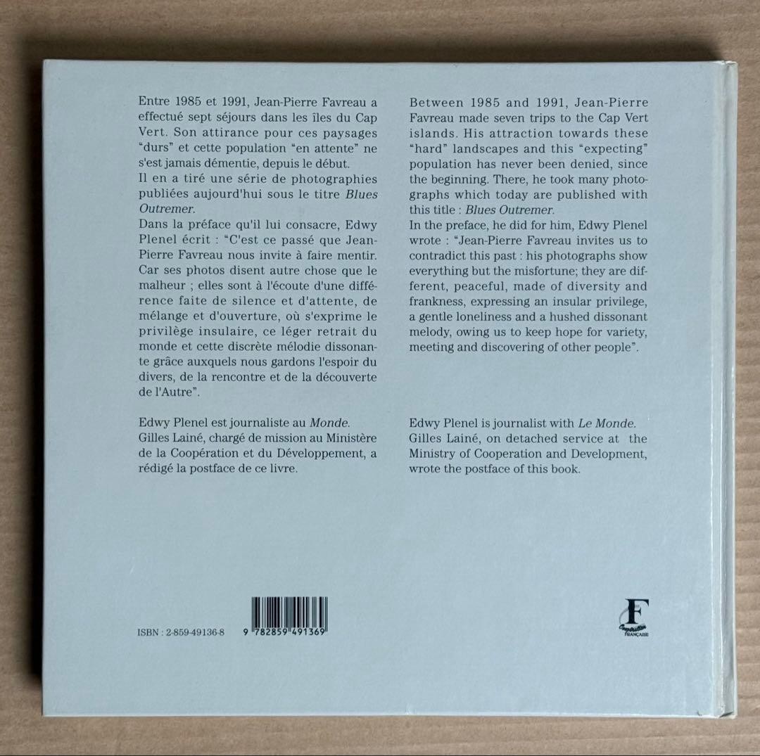 Jean-Pierre Favreau BLUES OUTREMER Photo Book 230x216mm Rare Foreign Book