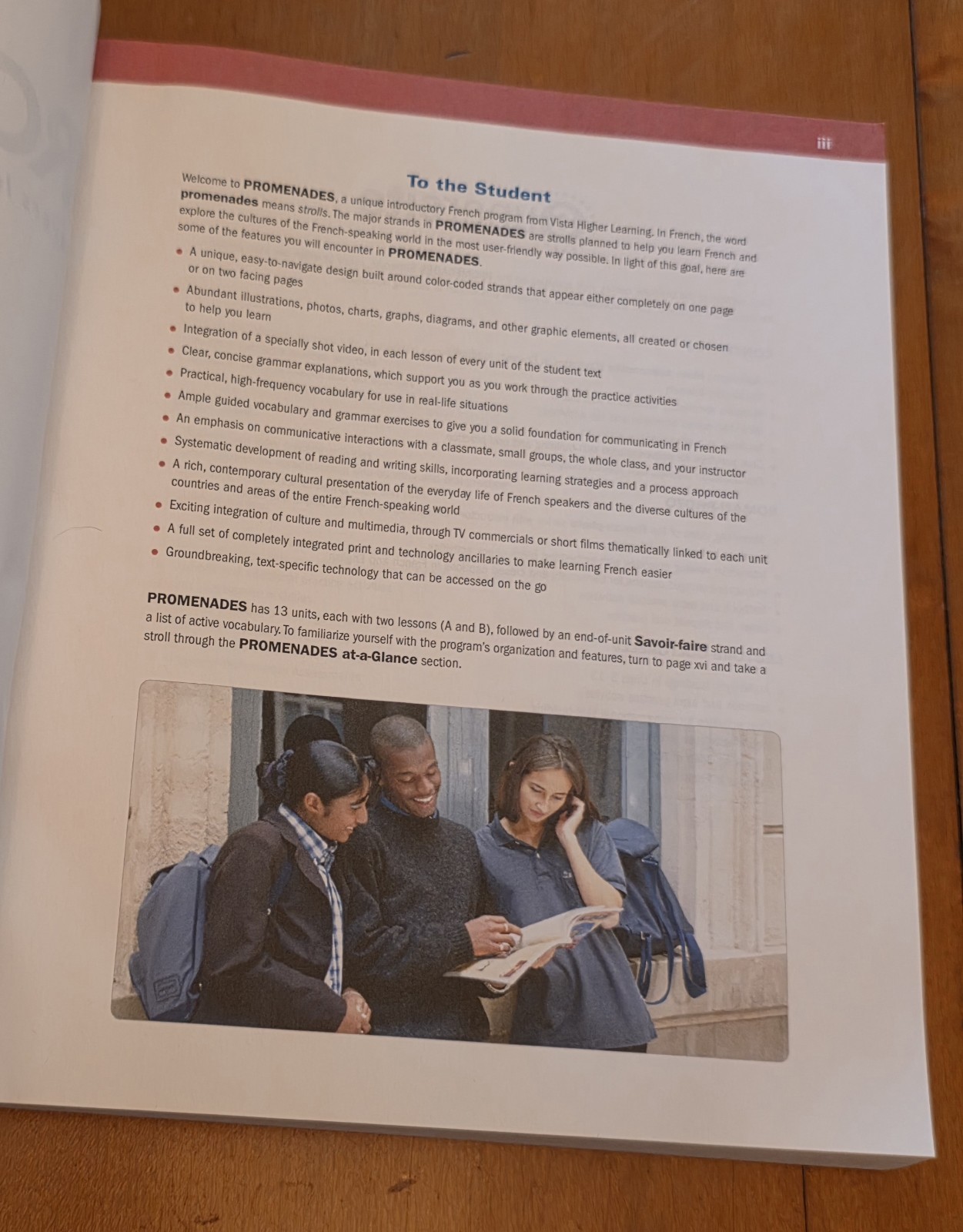 Vista Promenades Fifth Edition Mitchell French Textbook STUDENT EDITION