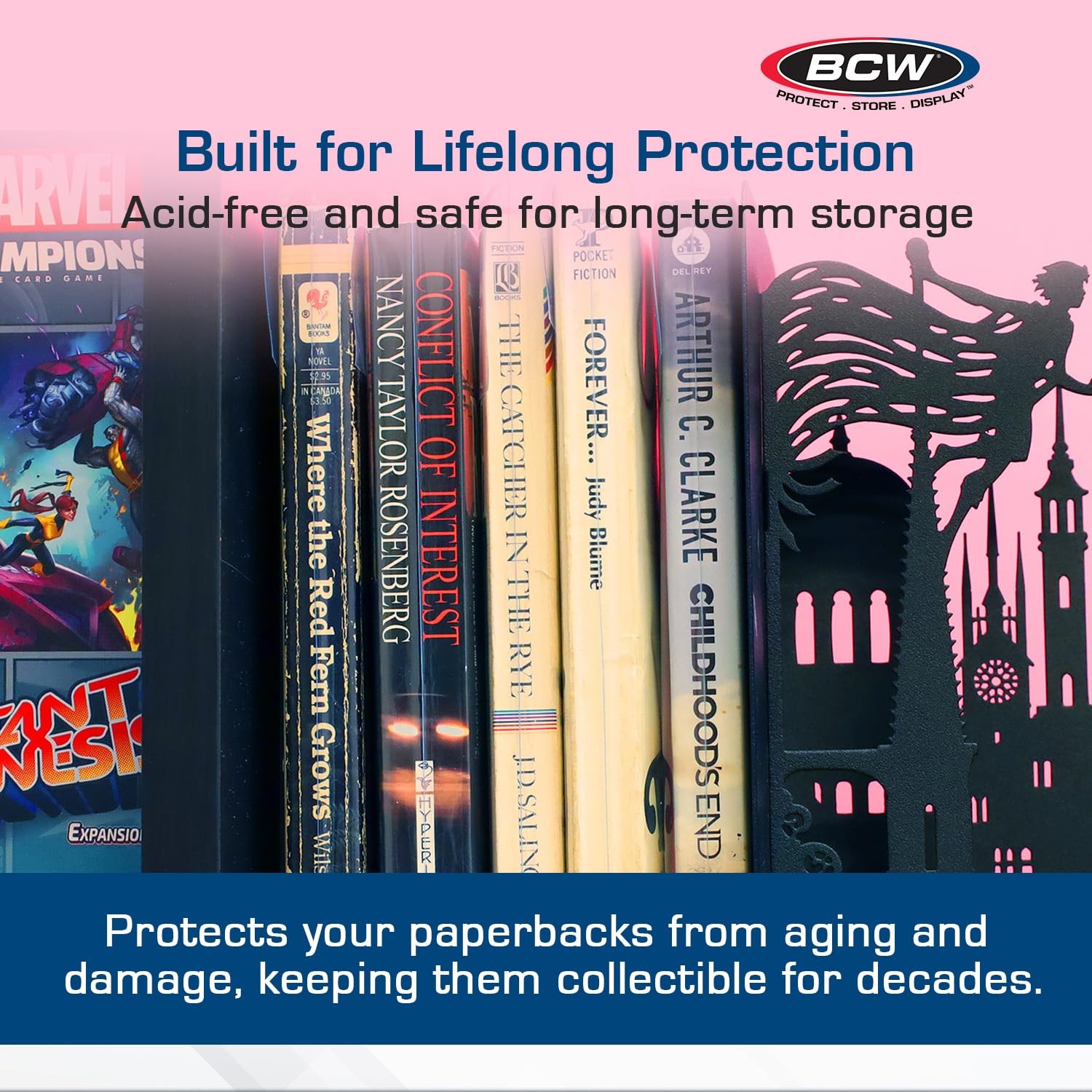 BCW Paperback Book Bags – 100-Pack | 5 x 7 3/8 Inches | Crystal Clear