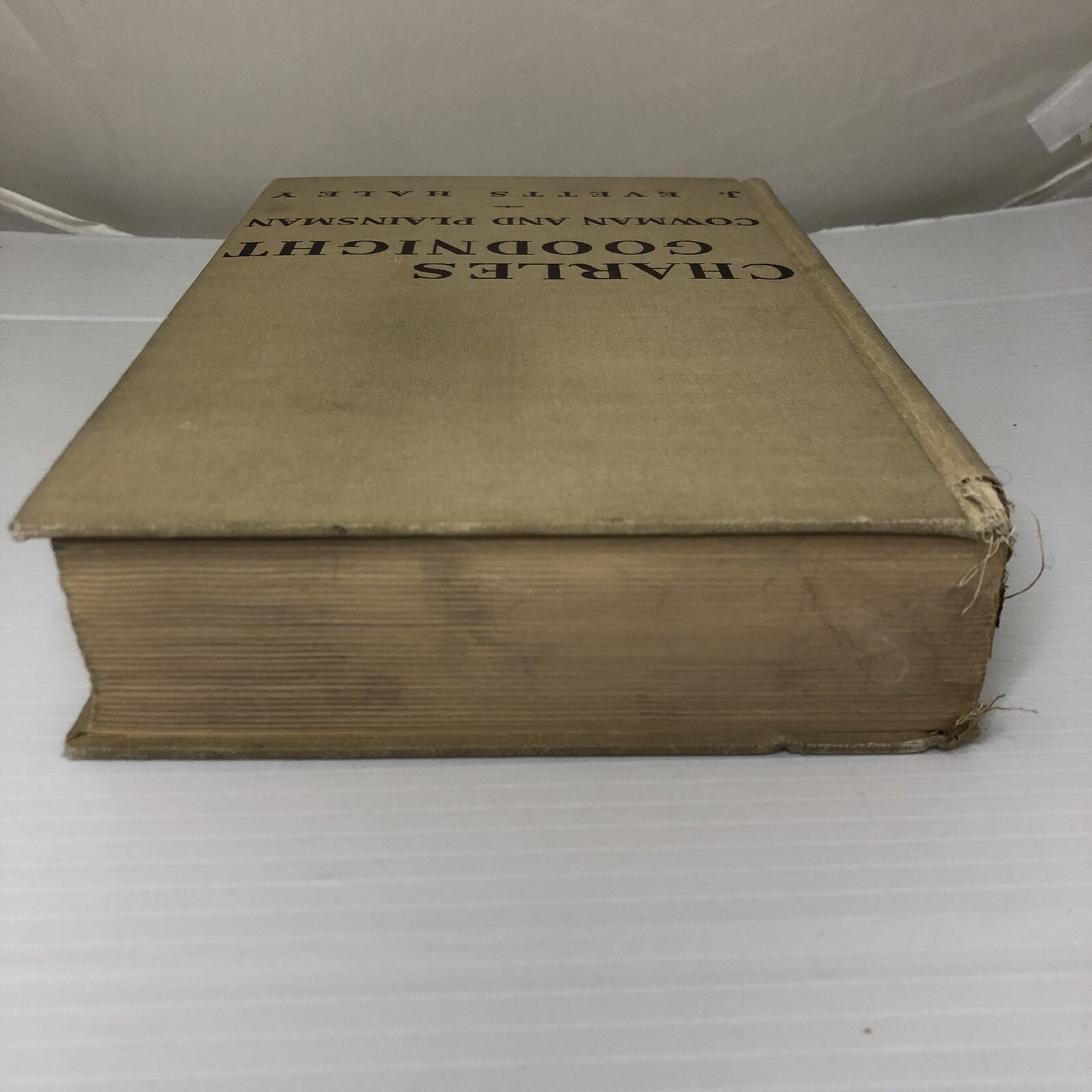 Charles Goodnight by J. Evetts Haley 1936 Hardcover- See photos