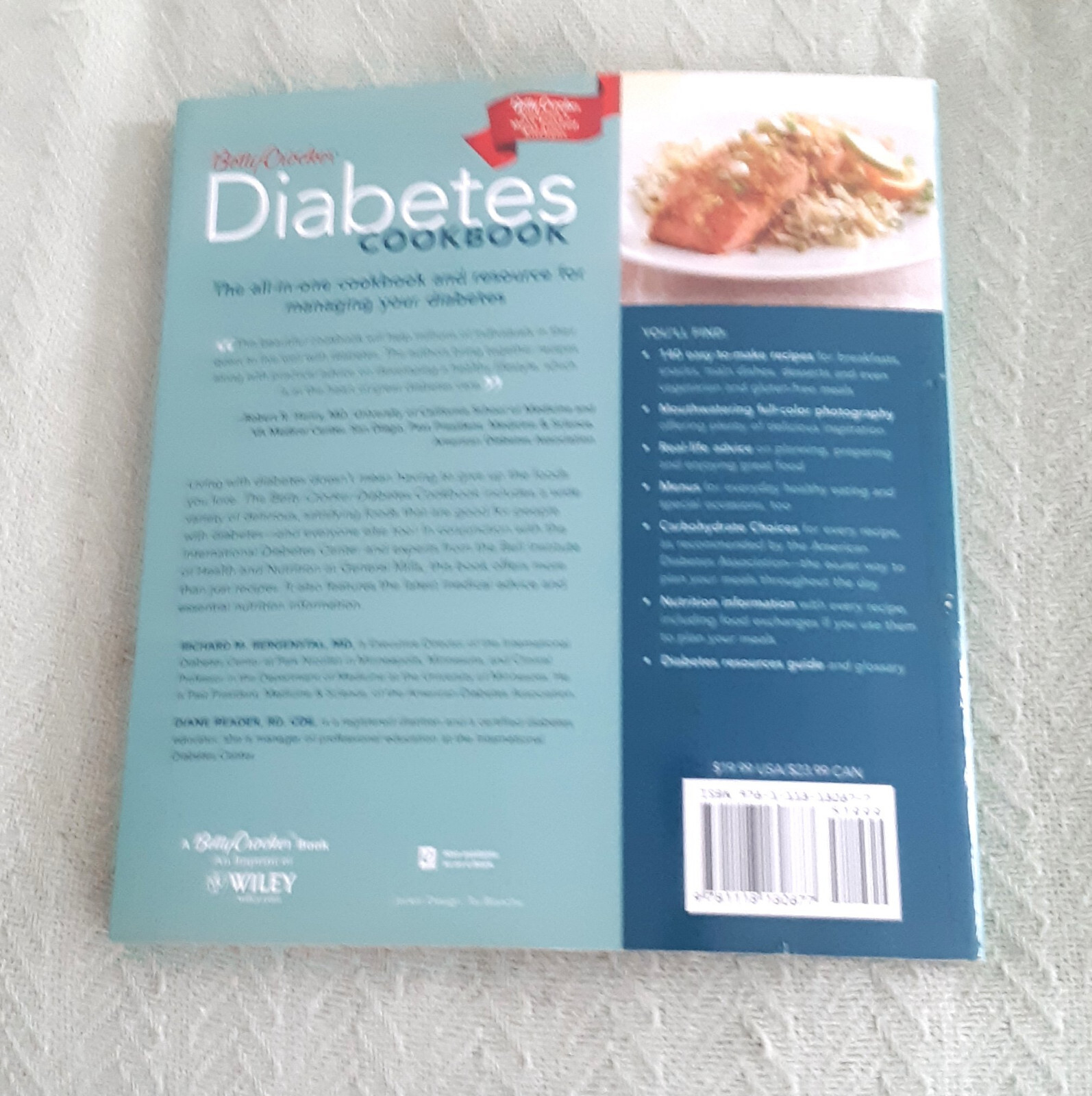 BETTY CROCKER DIABETES COOKBOOK – SOFTBACK – 264 PAGES WITH COLOR PHOTOS