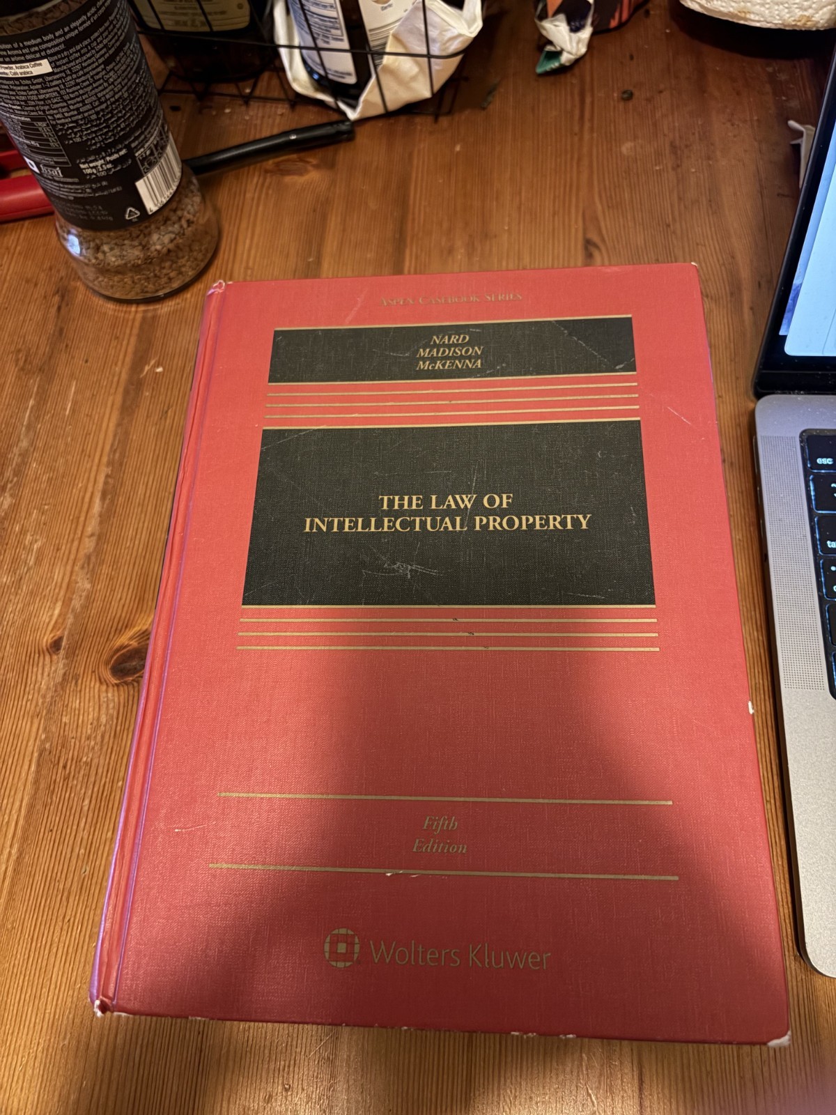 Aspen Casebook Ser.: Law Of Intellectual Property by Craig Allen Nard,…