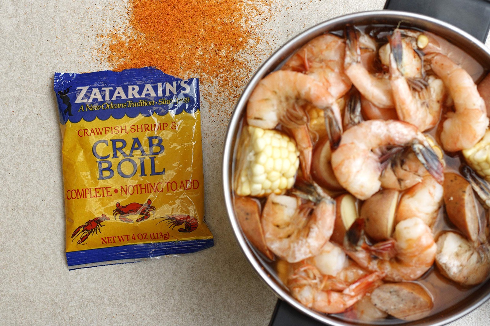 Zatarain’s Crawfish, Shrimp & Crab Boil, 4 oz (Pack of 4) 4 Ounce