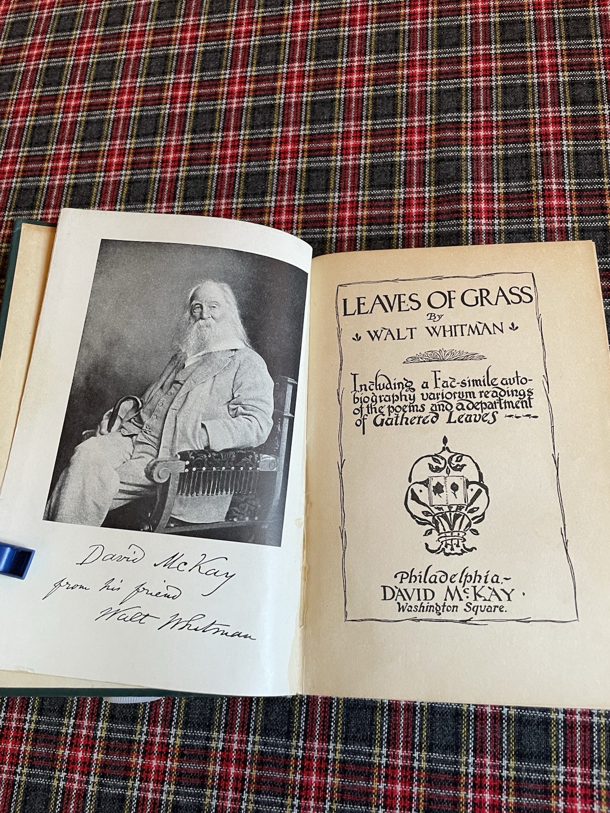 Leaves of Grass 1900 Illustrated Hardcover by Walt Whitman
