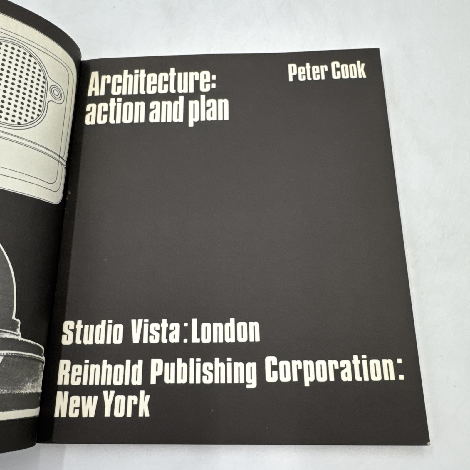 Architecture Action and Plan Peter Cook 1967 1st Ed Studio Vista Archigram MCM