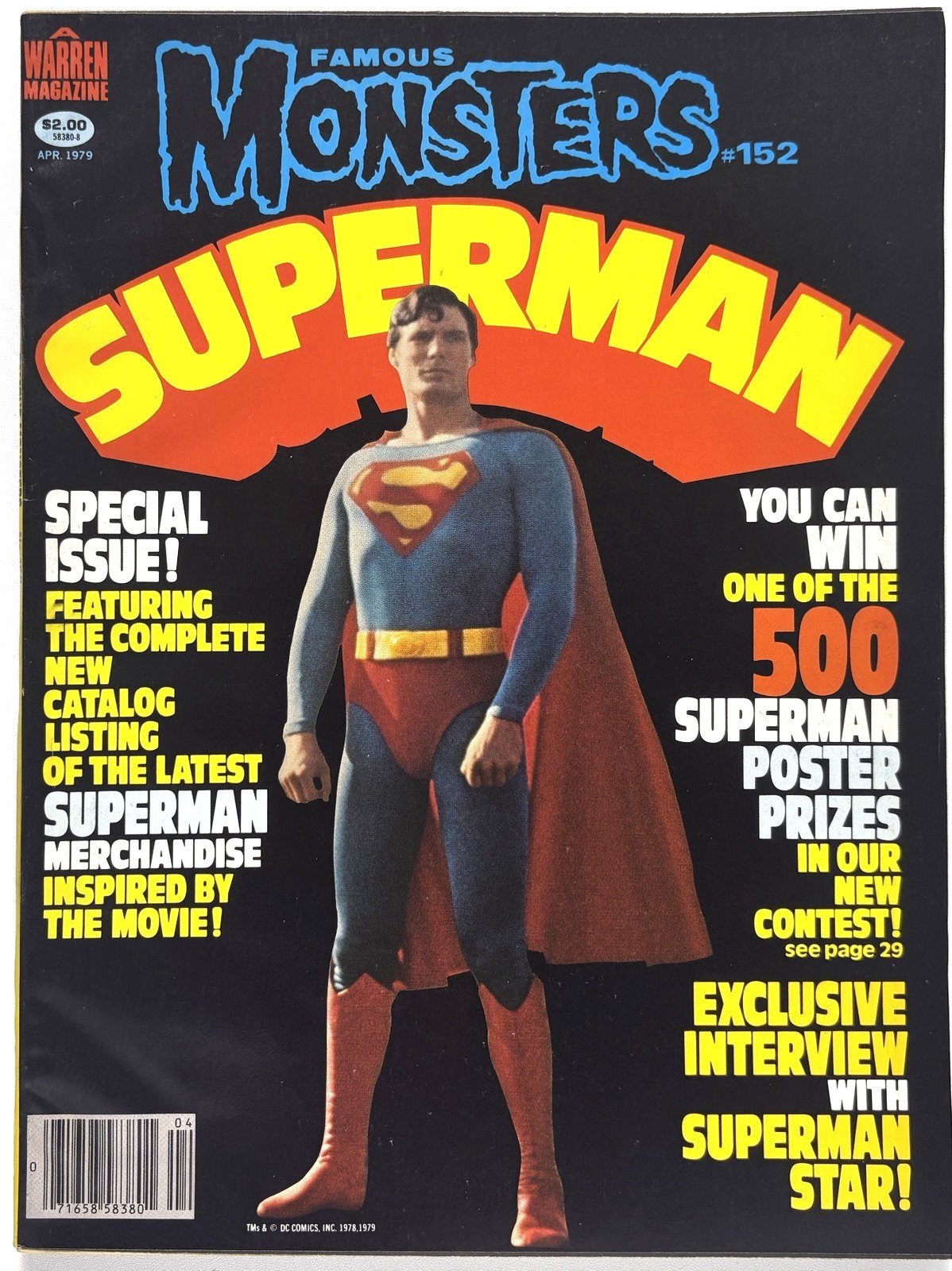FAMOUS MONSTERS OF FILMLAND #152 (1979) SUPERMAN Christopher Reeve Warren VF