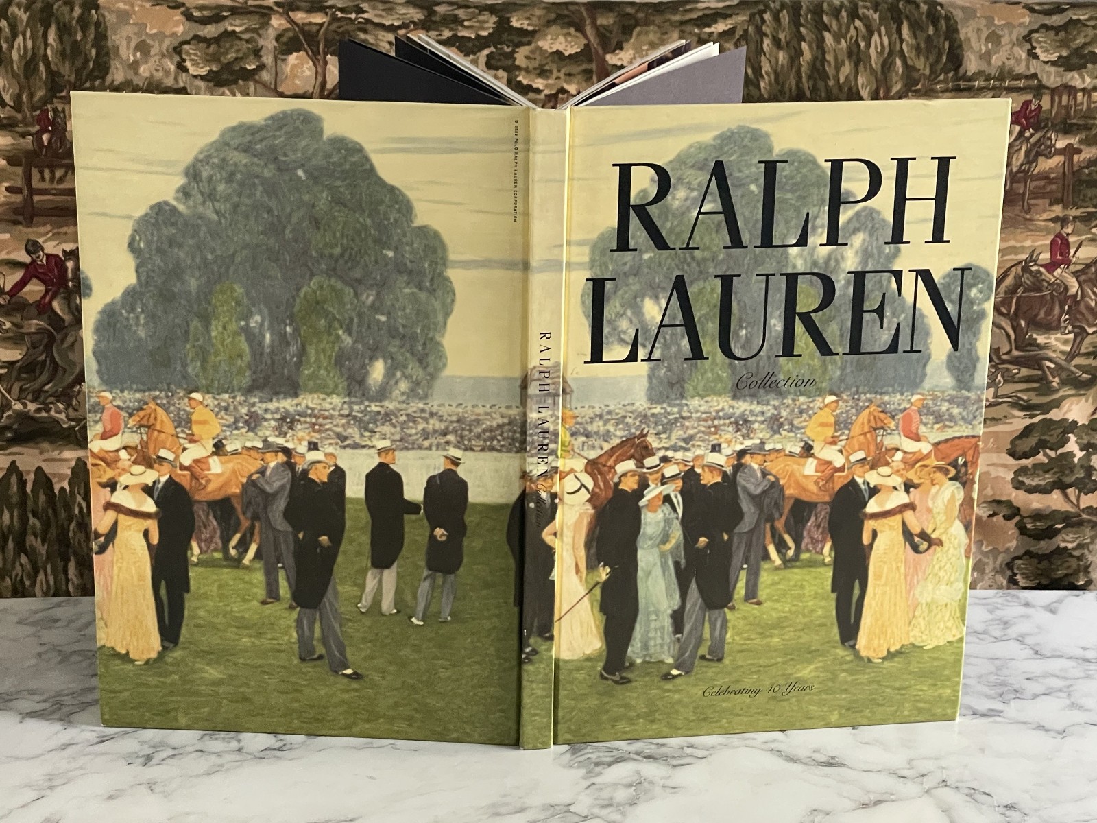 HUGE RARE 1st ED RALPH LAUREN 40TH ANNIV 88 PAGES FASHION DESIGN HARDCOVER BOOK