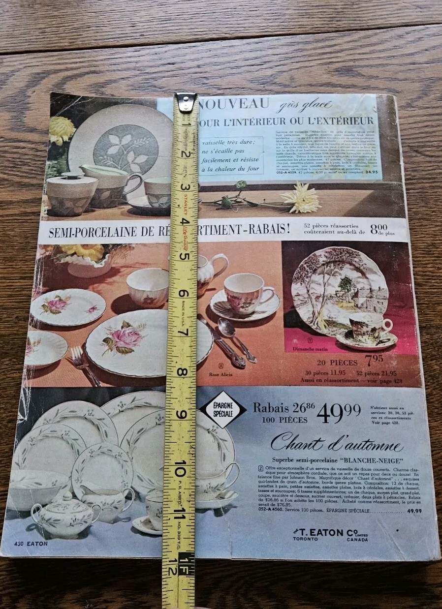Vintage 1963 Eaton French Catalog 428 pages
