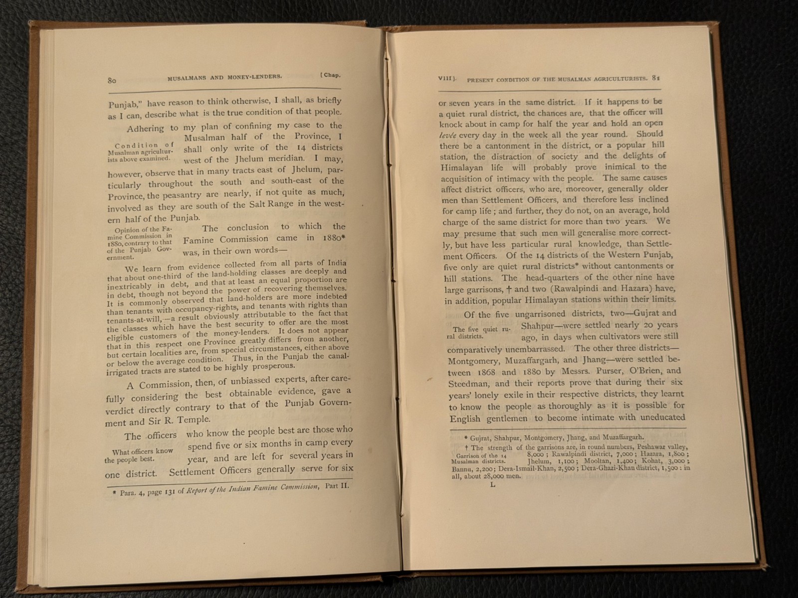 Musalmans And Money-Lenders In The Punjab 1886 FIRST ED Thorburn India Pakistan