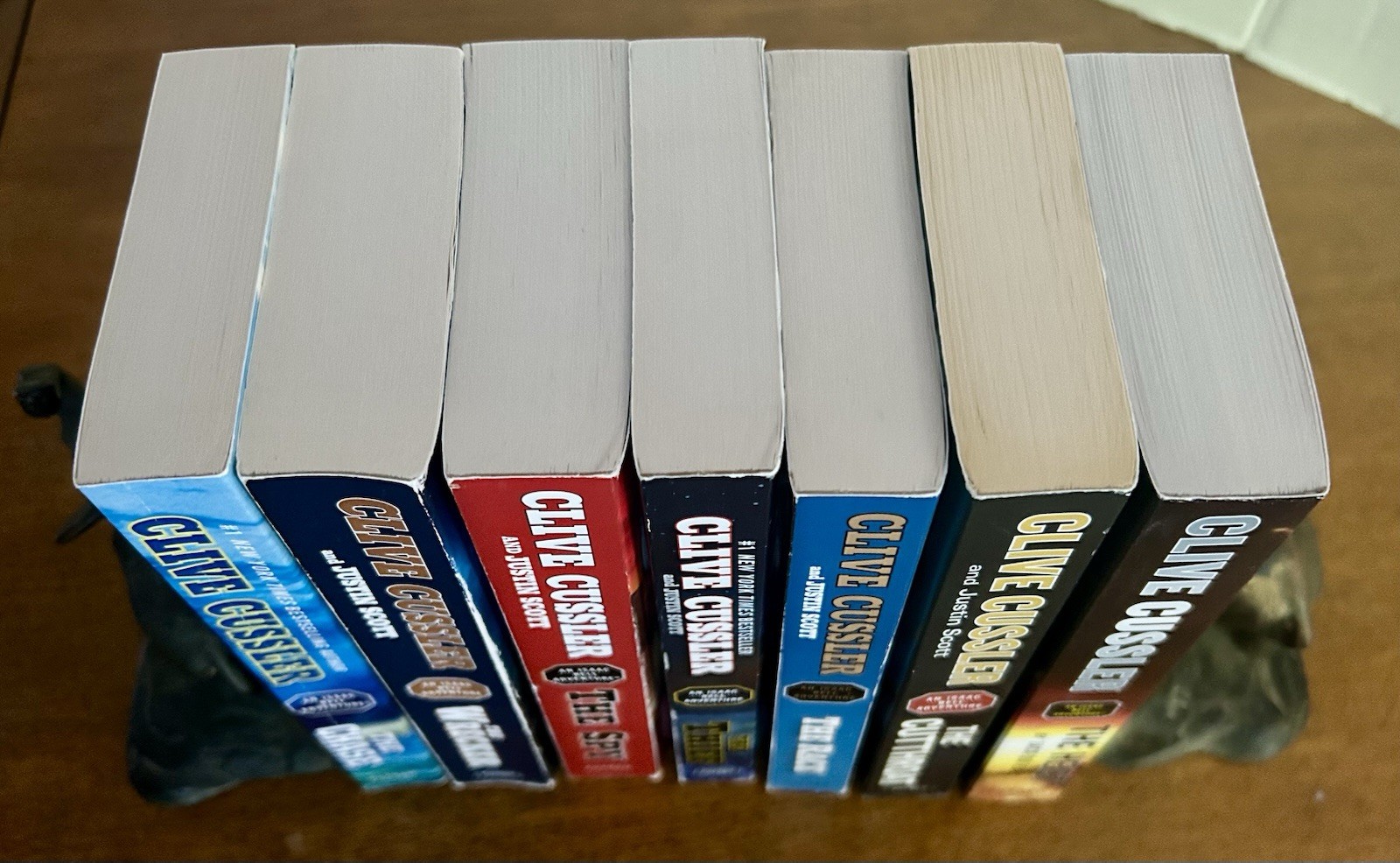Clive Cussler Isaac Bell Adventure Series Lot of 7 PB books G to VG paperbacks