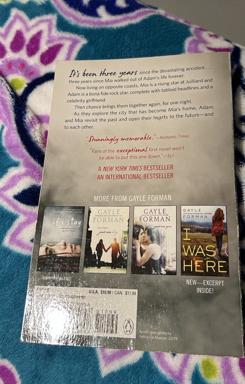 If I Stay and Where She Went by Gayle Forman (Two Books) Paperback