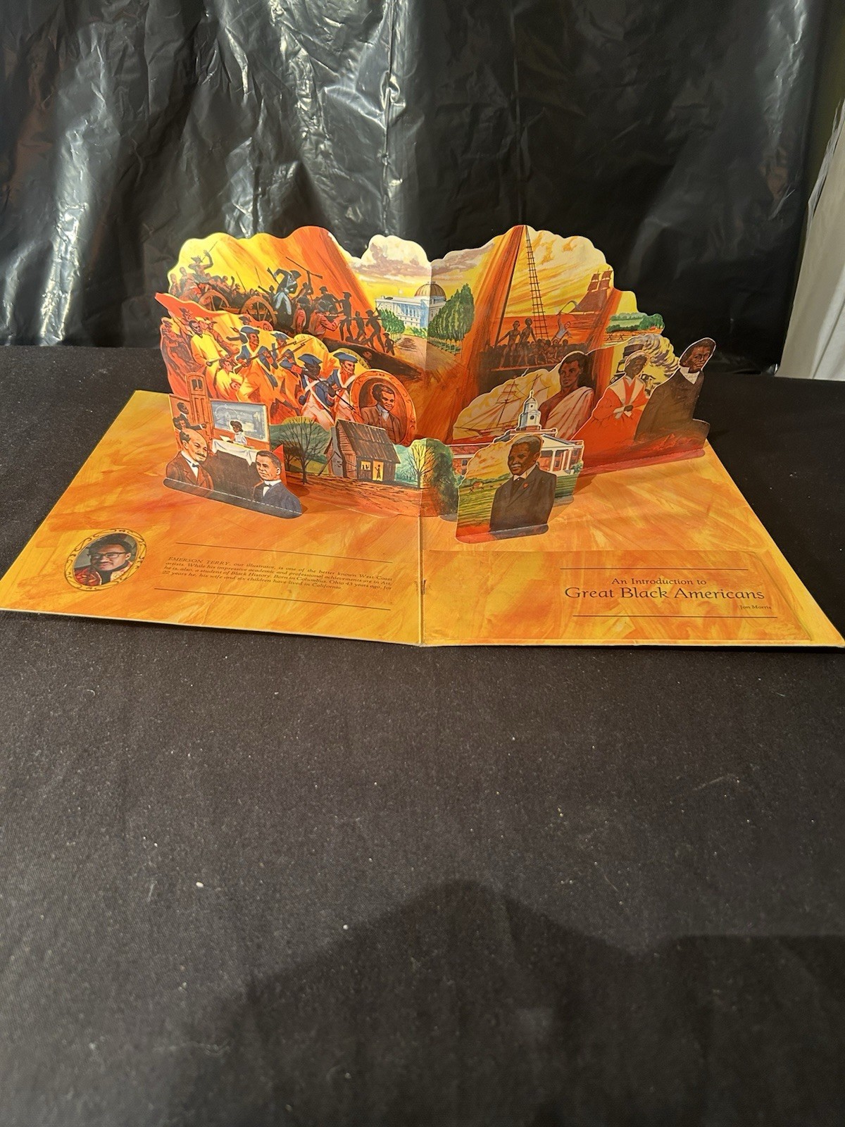 2 Late 20th Century Pop-up Books Titled Great Black Americans