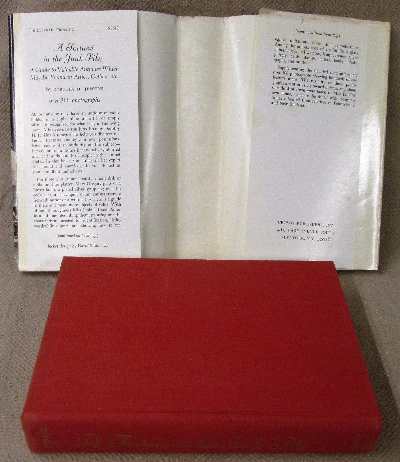 A FORTUNE IN THE JUNK PILE Jenkins 1969 HC Book DJ 440-Pages Illustrated 1st Ed