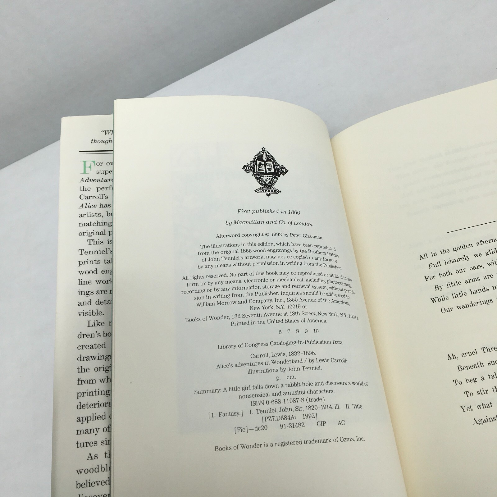 Alice’s Adventures in Wonderland & Through the Looking Glass, Lewis Carroll Set
