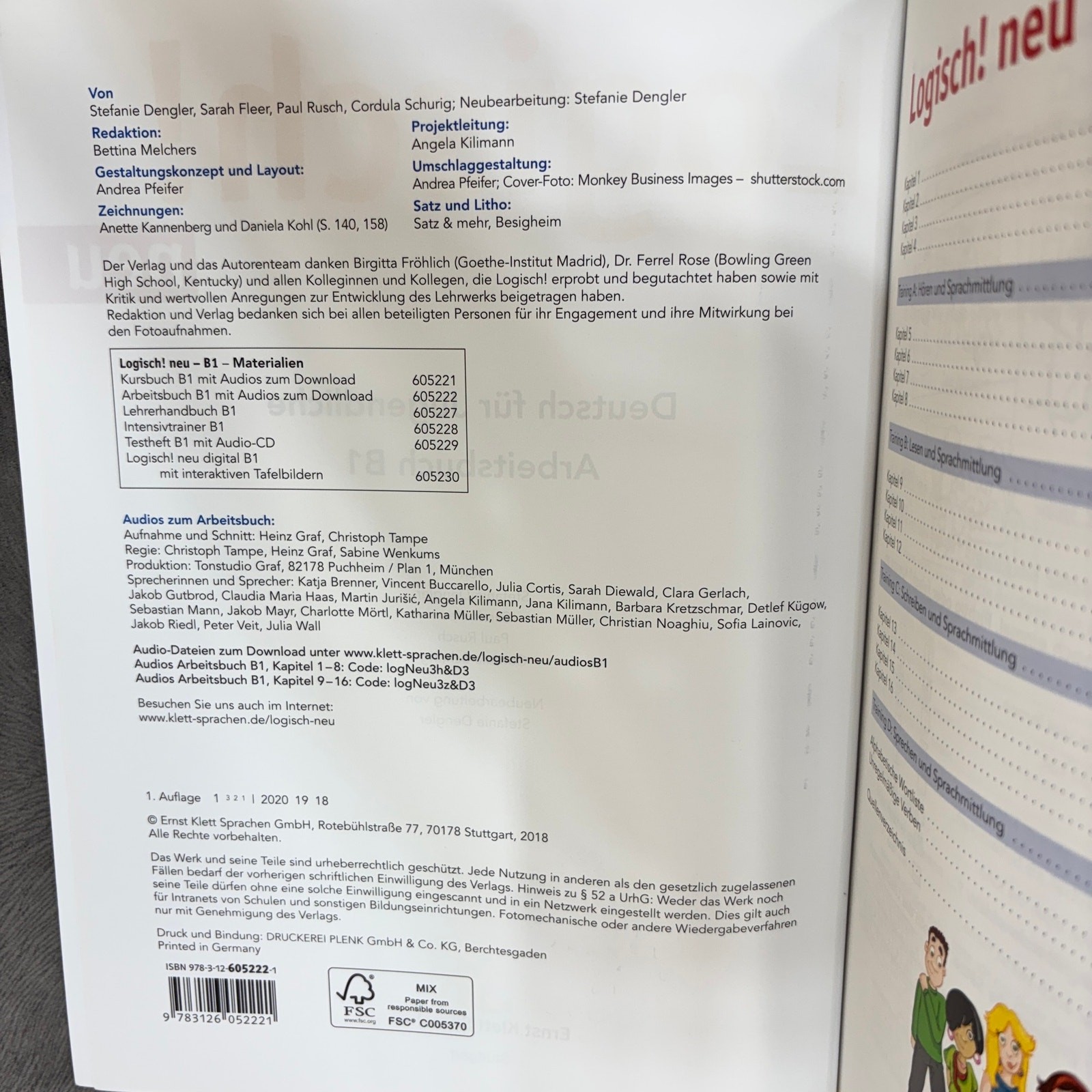 Logisch neu B1 Deutsch für Jugendliche Language German Ernst Klett Sprachen 2018