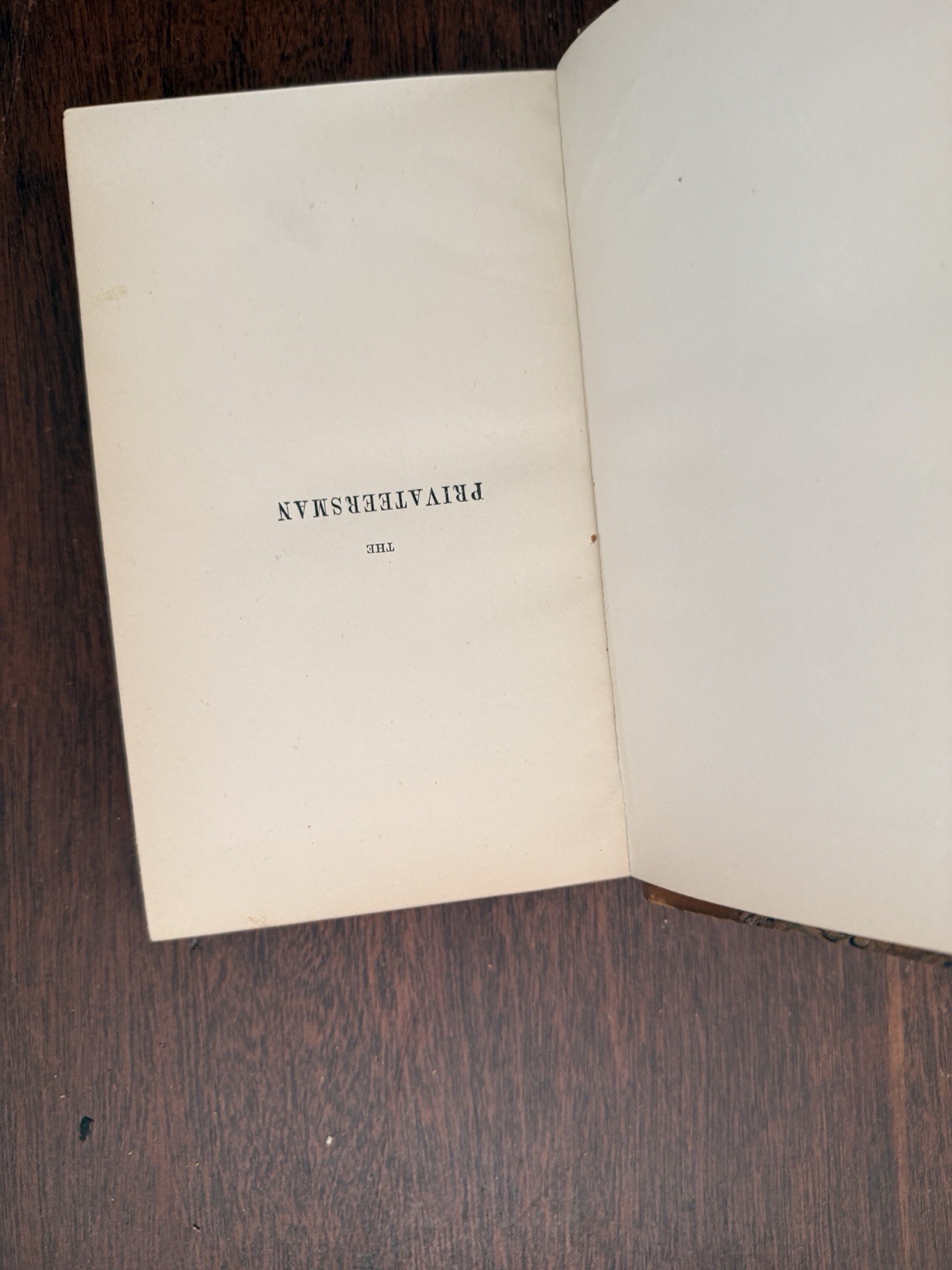 Captain Marryat Pirate Privateersman Antique Leather Book Bell & Daldy 1870s