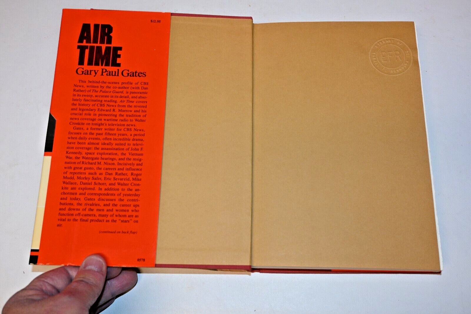 Air Time: The Inside Story Of CBS News By Gary Paul Gates HC w/DJ 1978 1st Ed