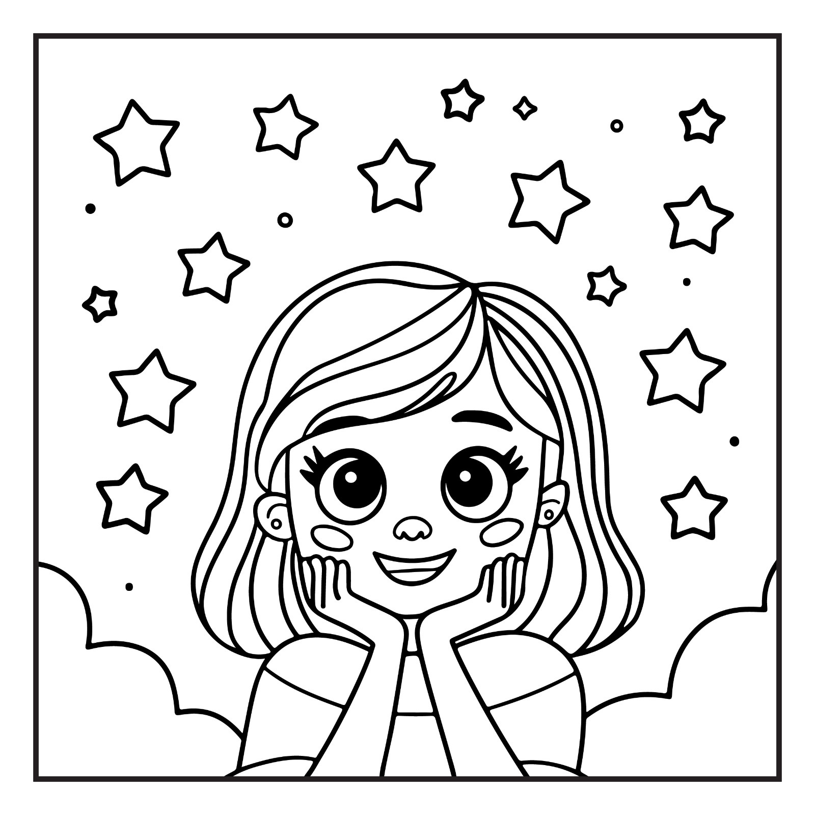Stoner Girl Fun & Relaxing Pages | Adult & Kids Activity