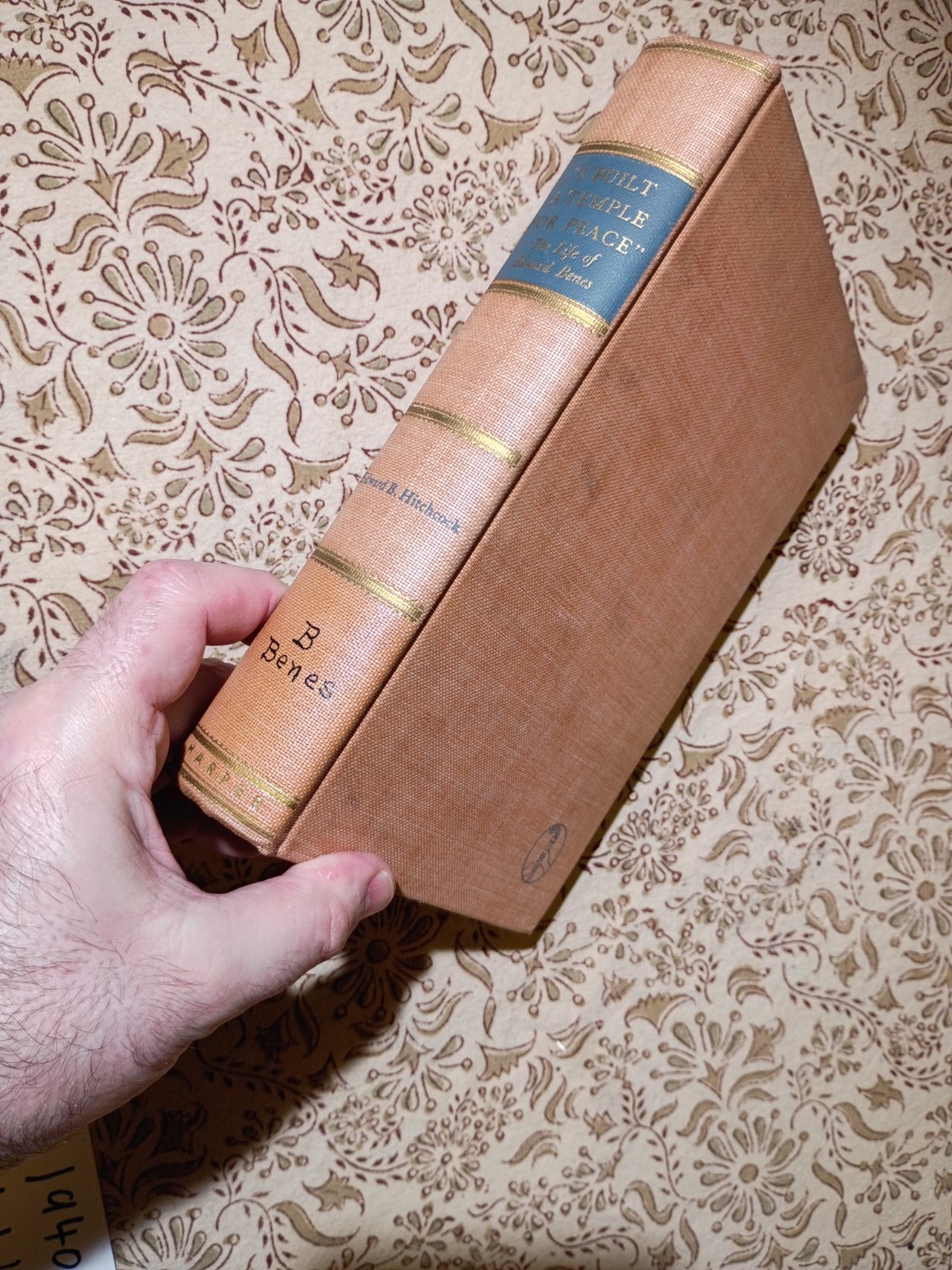 RARE 1940 HC stated 1st Ed – I Built A Temple For Peace by Edward B. Hitchcock
