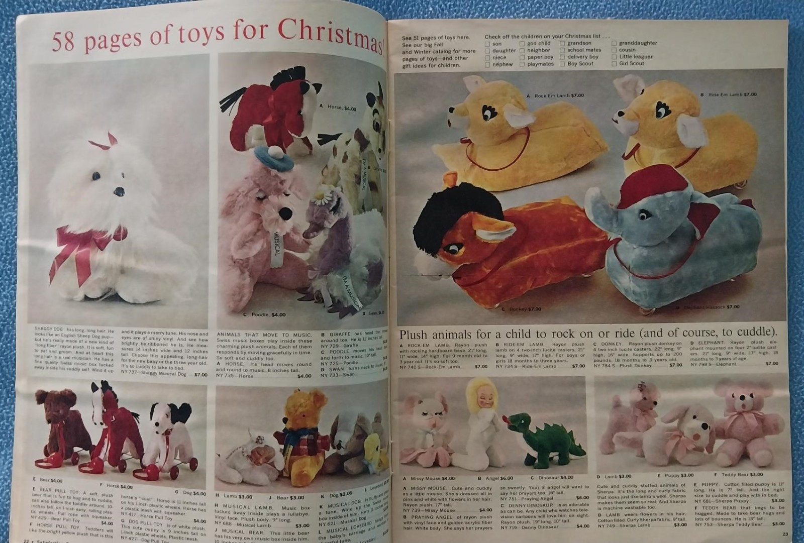 1964 Popular Club Plan Christmas Catalog – 58 pages of toys – clothes housewares