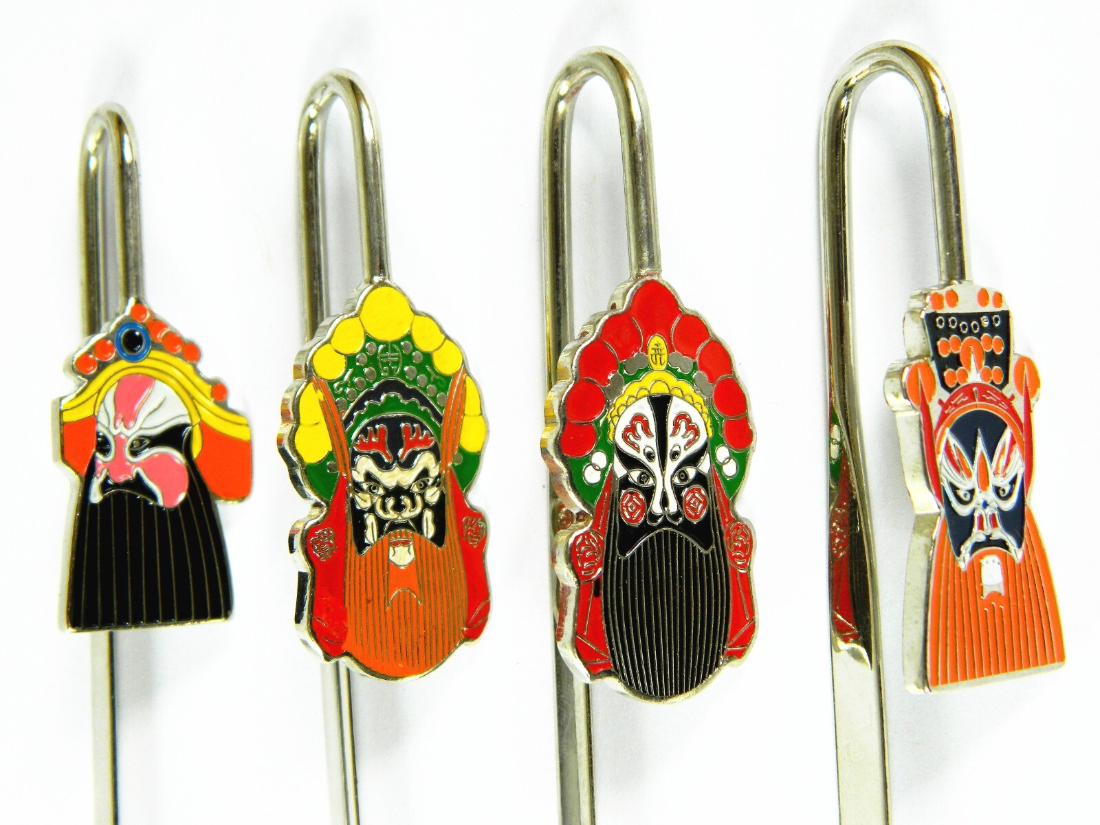 4 Metal Bookmarks, Design of Facial Makeup in Chinese Traditional Operas
