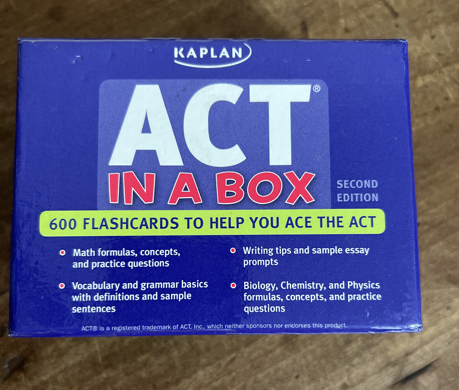 Kaplan Test Prep Ser.: Kaplan ACT in a Box by Kaplan Higher Education Staff…